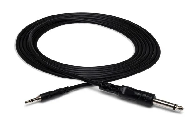 Hosa Mono Interconnect 1/4″ TS to 3.5mm TRS 10′ (CMP-110)