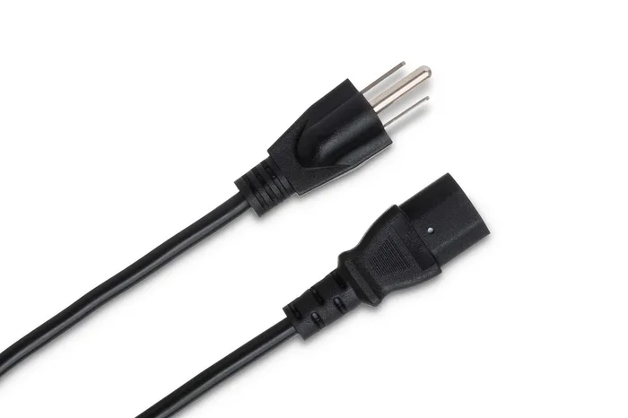 Hosa Power Cord, 18 AWG, IEC C13 to NEMA 5-15P 3 ft