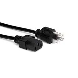Hosa PWC-1405 14 AWG, IEC C13 to NEMA 5-15P – 0.5ft