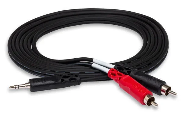 Hosa Stereo Breakout 3.5mm TRS to Dual RCA 6′ (CMR-206)