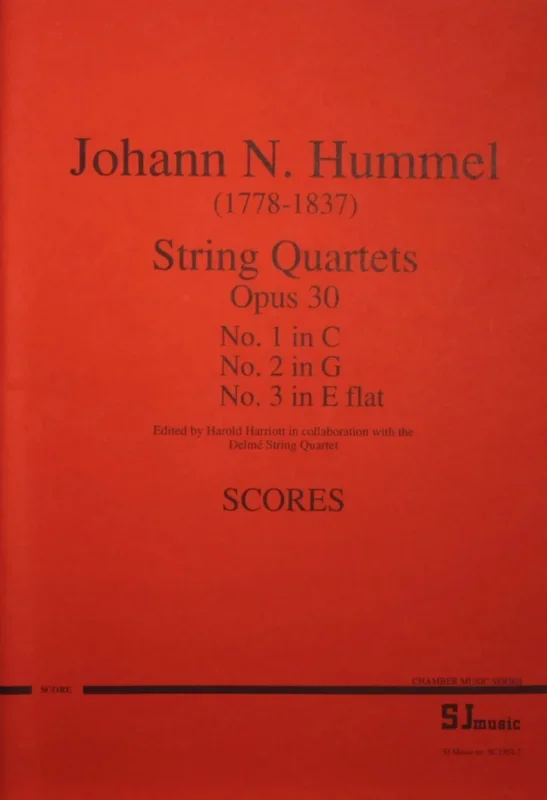 Hummel: String Quartets, Op. 30