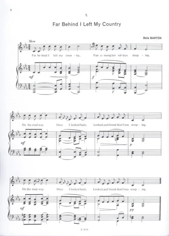Hungarian Folksongs by Bartók & Kodály