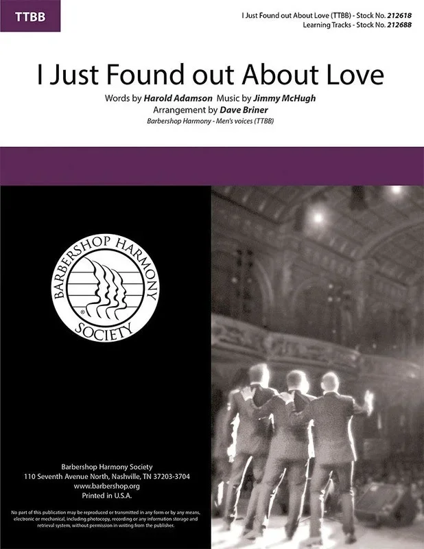 I Just Found Out About Love TTB A Cappella (Octavo)