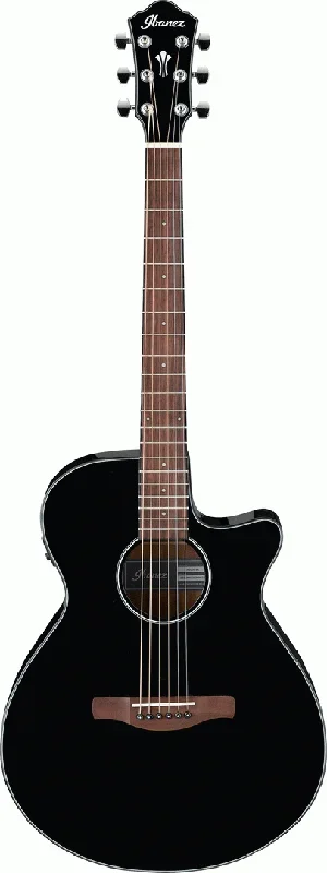 Ibanez AEG50 Acoustic Guitar w/ Cutaway & Pickup (Black High Gloss)