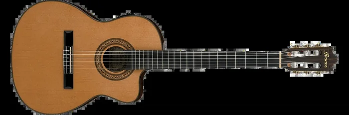 Ibanez GA5TCE Classical Guitar w/ Cutaway & Pickup (Amber High Gloss)