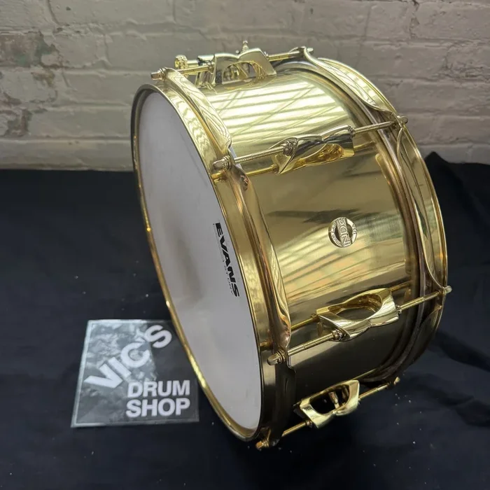 INDe Drum Lab Limited Edition Brass on Brass 6.5×14 Snare Drum, USED
