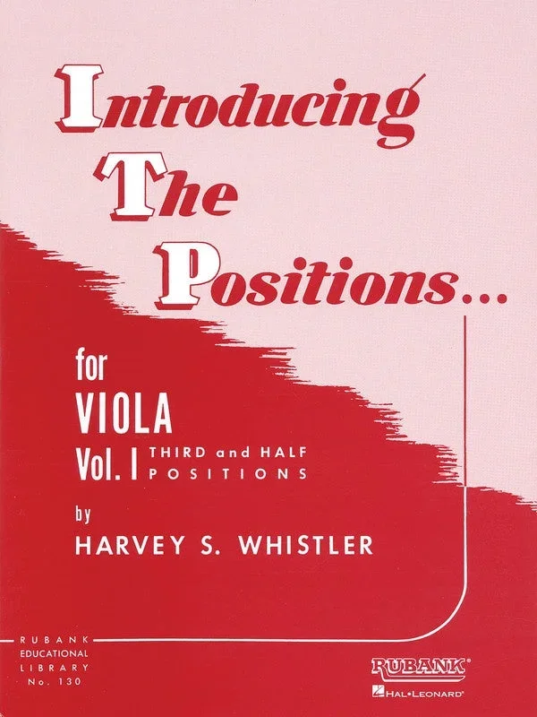 Introducing the Positions for Viola, Book 1 – Harvey Whistler