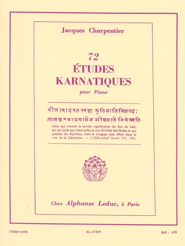 J. Charpentier: Etudes karnatiques – Volume 11 (Nos. 61-66)