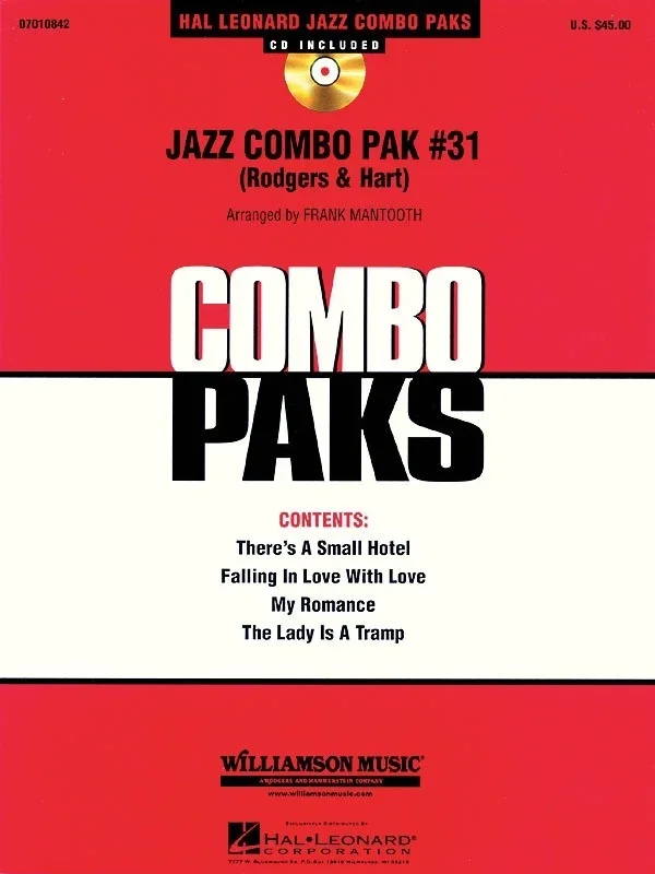 Jazz Combo Pak 31 (Rodgers and Hart) W/CD Jzco (Music Score/Parts/CD)