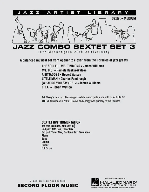 Jazz Combo Sextet Set 3 Score/Parts