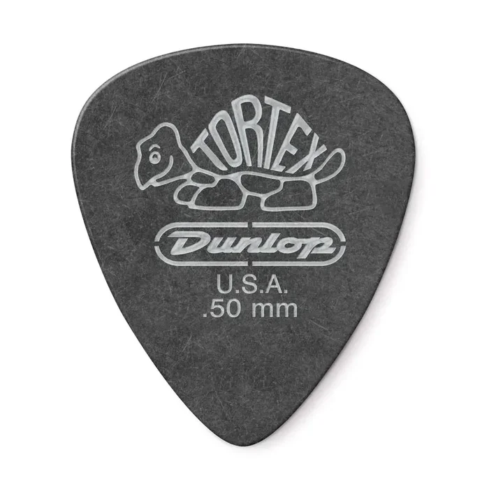 JIM DUNLOP 0.50MM TORTEX BLACK GOLD PICK (Single)