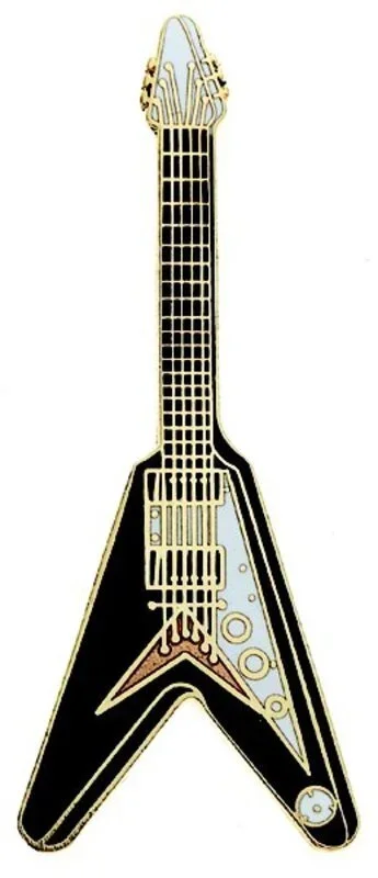 Jumbo Pin Flying V Black