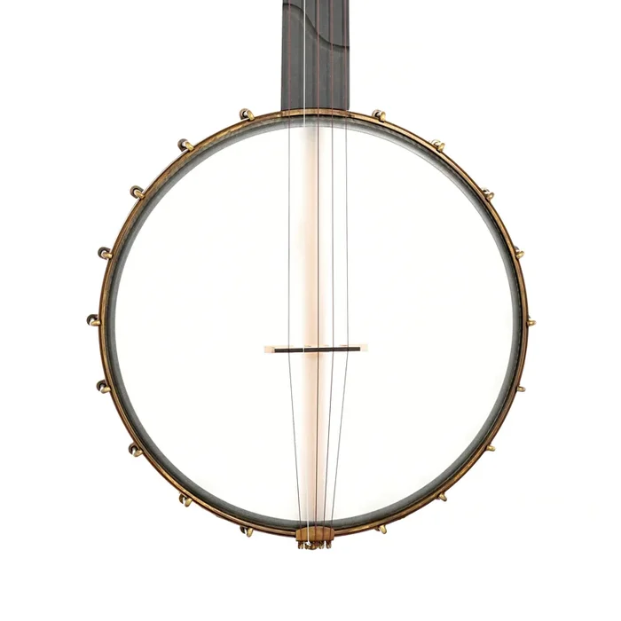Kevin Enoch Fretless 12″ Tradesman Banjo & Gigbag, Antiqued Hardware, Nylgut Strings