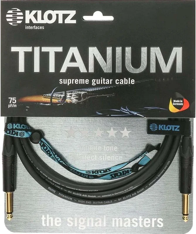 Klotz 6m Titanium Studio Instrument Cable S/S TI0600PP