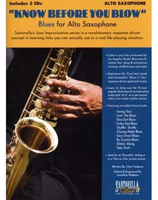 Know Before You Blow Blues Alto Sax Book/2CDs (Book/CD)