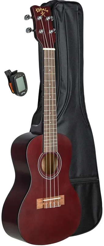 Kohala Concert Ukulele Pack w/ Bag, Tuner