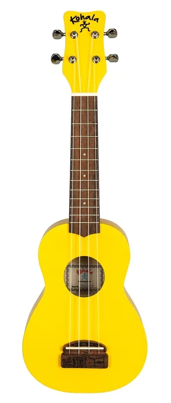 Kohala Soprano Tiki Series Yellow