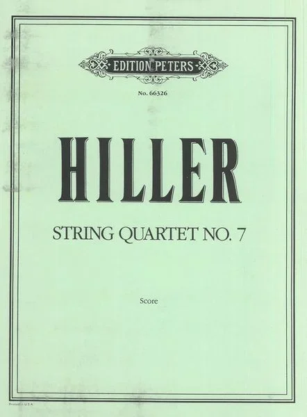 L. Hiller: String Quartet No. 7