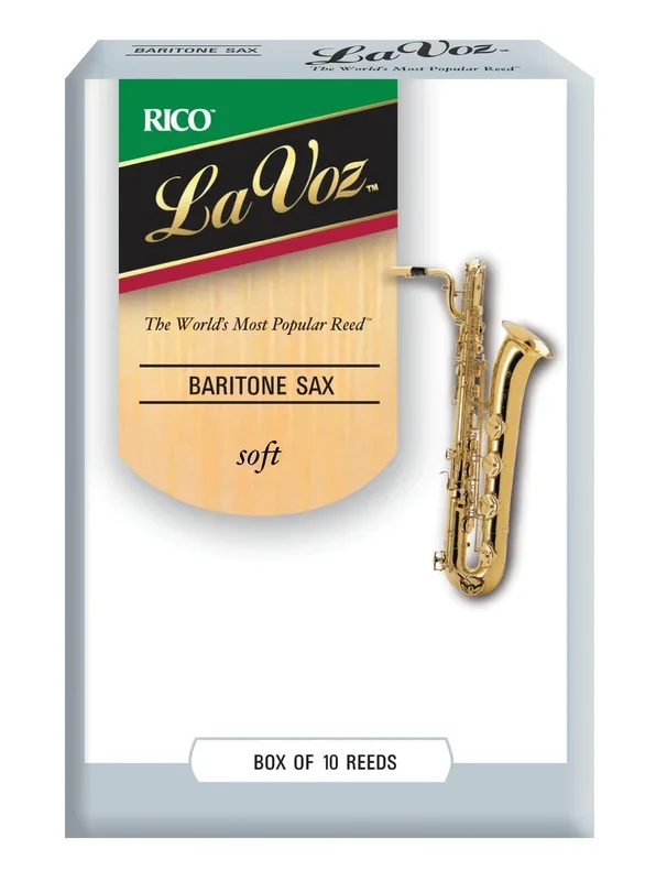 La Voz Baritone Sax Reeds, Strength Soft, 10-pack