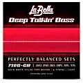 LaBella Deep Talkin’ Bass Gold White Nylon Tape Wound 6-String Bass Strings Standard