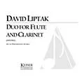 Lauren Keiser Music Publishing Duo for Flute and Clarinet LKM Music Series Composed by David Liptak Standard