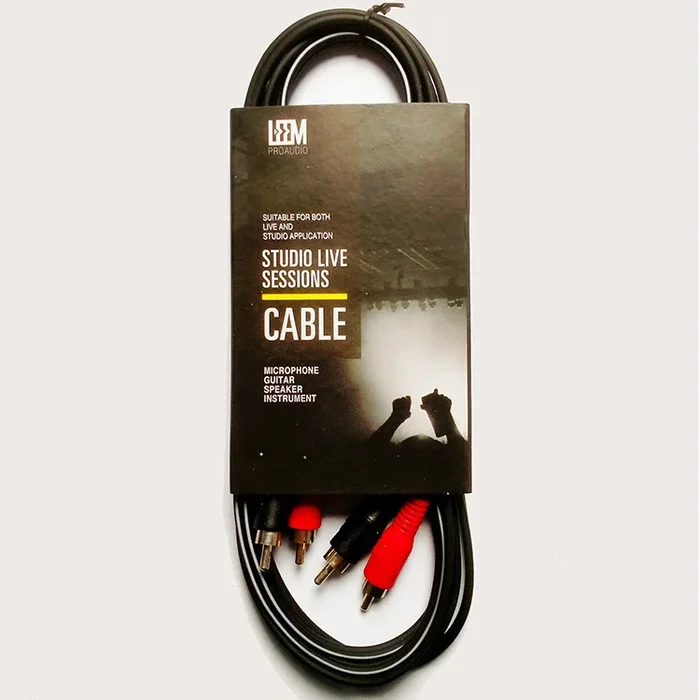 Leem 10ft Interconnect Cable (2 x RCA Plugs – 2 x RCA Plugs)