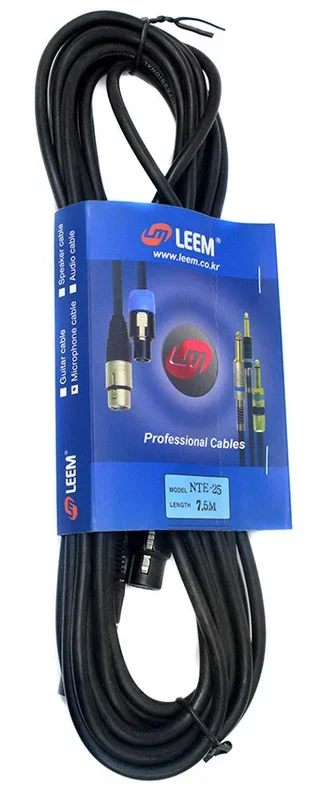 Leem 25ft Platinum Series Microphone Cable (XLR Male – XLR Female)