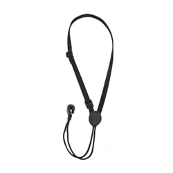 Levy’s 3/8″ Black Cotton Ukulele Strap