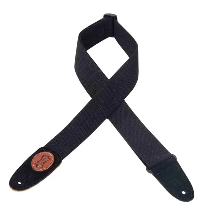 Levy’s MSSC8 Cotton Guitar Strap – Black