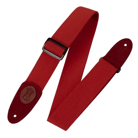 LEVYS MSSC8RED 2 ” Red Cotton Guitar Strap