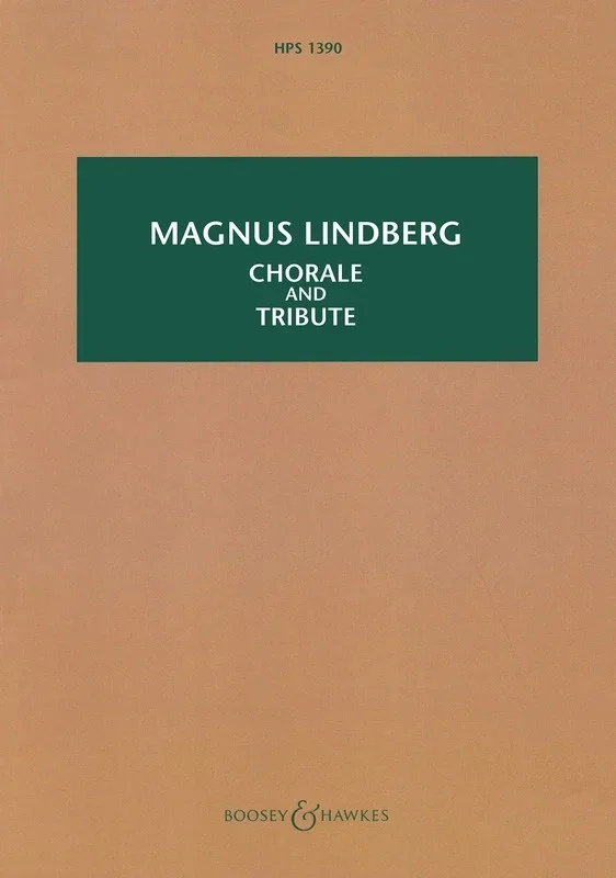 Lindberg – Chorale And Tribute Study Score Book