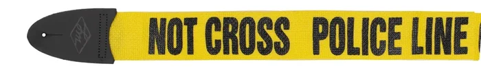Lm Products 2 Inch Guitar Strap – Police Line Do Not Cross Design (Model LMP4PL)
