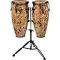 LP Aspire 10″ and 11″ Conga Set with Double Conga Stand Havana Cafe with Brushed Nickel Hardware Standard