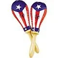 LP Puerto Rican Flag Rawhide Maracas Standard