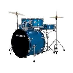 Ludwig Accent Fuse 5-Piece Drum Set – Blue Sparkle