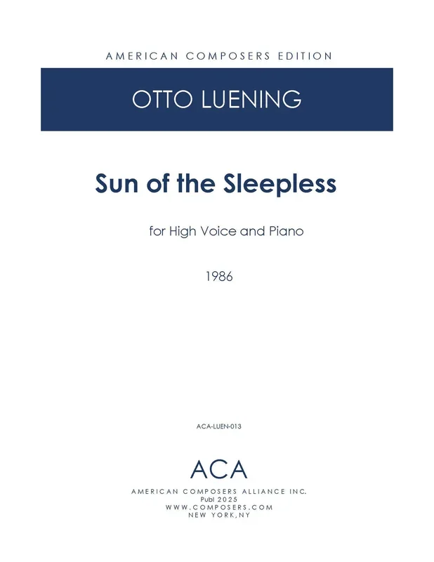 Luening: Sun of the Sleepless