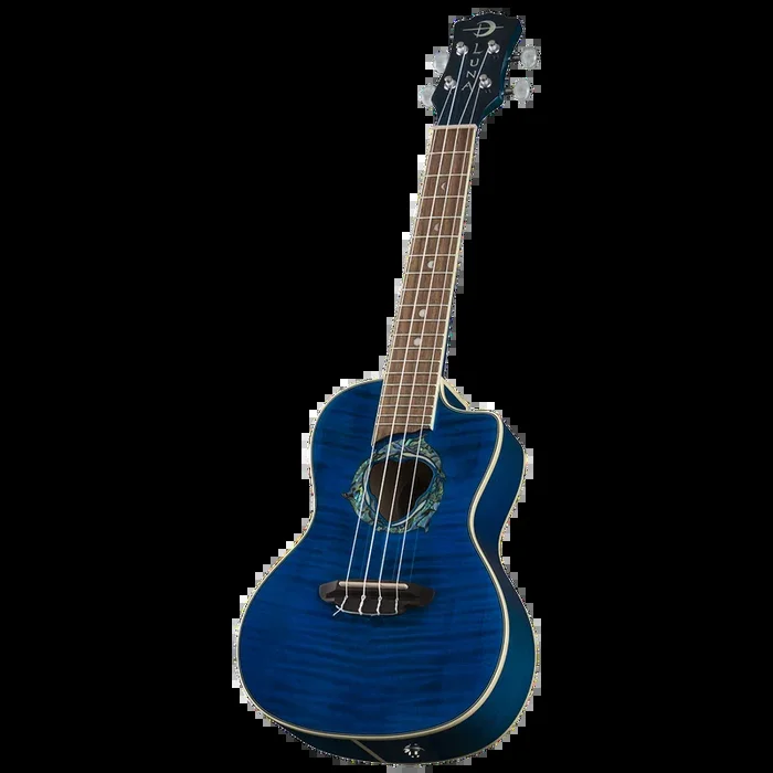 Luna UKEDPN Ukulele Dolphin Concert w/Preamp & Gigbag