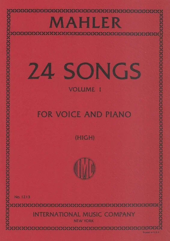 Mahler: Songs – Volume 1 (High Voice)