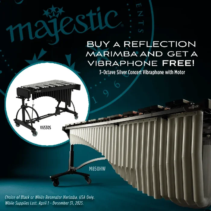 Majestic Reflection Marimba with FREE Vibraphone