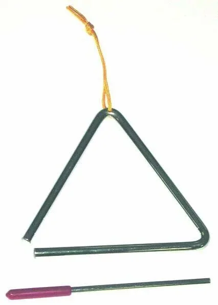 MANO PERCUSSION 6 Inch Triangle With Beater & Holder, Educational, Fun