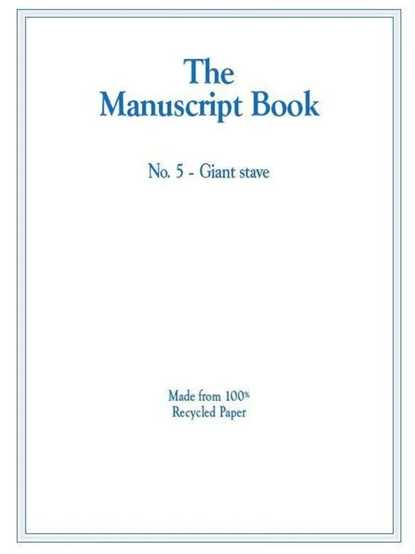 Manuscript Book 5 10 Stave Giant Recycled 20Pp (Softcover Book)