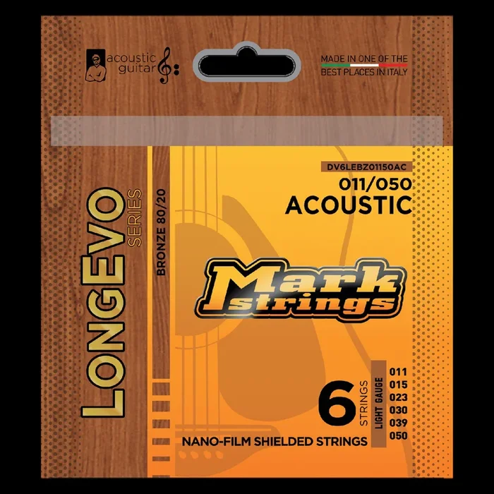 Markbass Longevo 80/20 Bronze Nano-Film Shielded 11/50 Acoustic Set