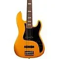 Markbass MB GV5 Gloxy CR RW Passive 5-String Electric Bass Guitar Metallic Yellow