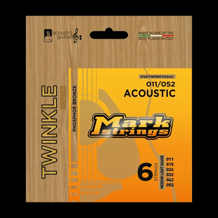 Markbass Twinkle Series Phosphor Bronze 11/52 Acoustic Guitar Set
