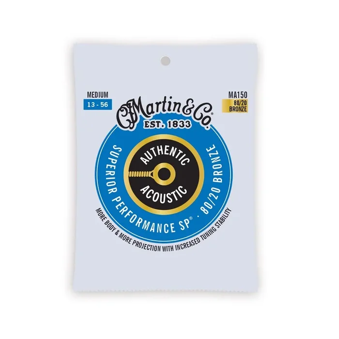 Martin Authentic Acoustic SP® Guitar Strings 80/20 Bronze 13-56 MA150
