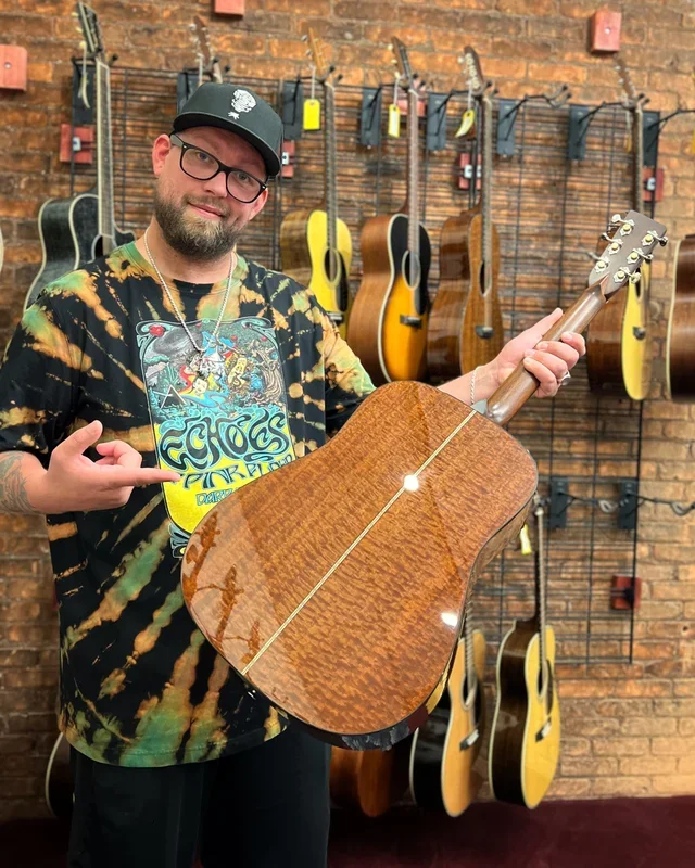 Martin Custom 28-Style Dreadnought Guitar with Pickup & Case – Quilted Sapele & Adirondack Spruce – #2 of 2