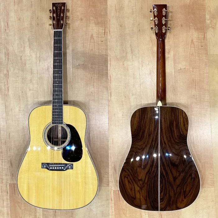 Martin Custom Shop D-style 14 Fret Acoustic Guitar with Wild Grain East Indian Rosewood set #1