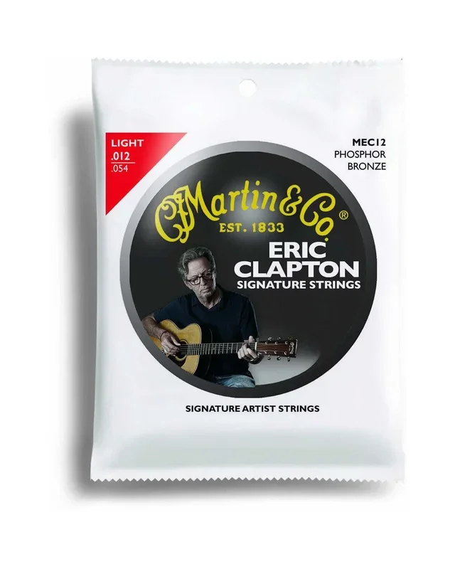 Martin MEC12 Eric Clapton Phosphor Bronze Light 6-String Acoustic Guitar Set
