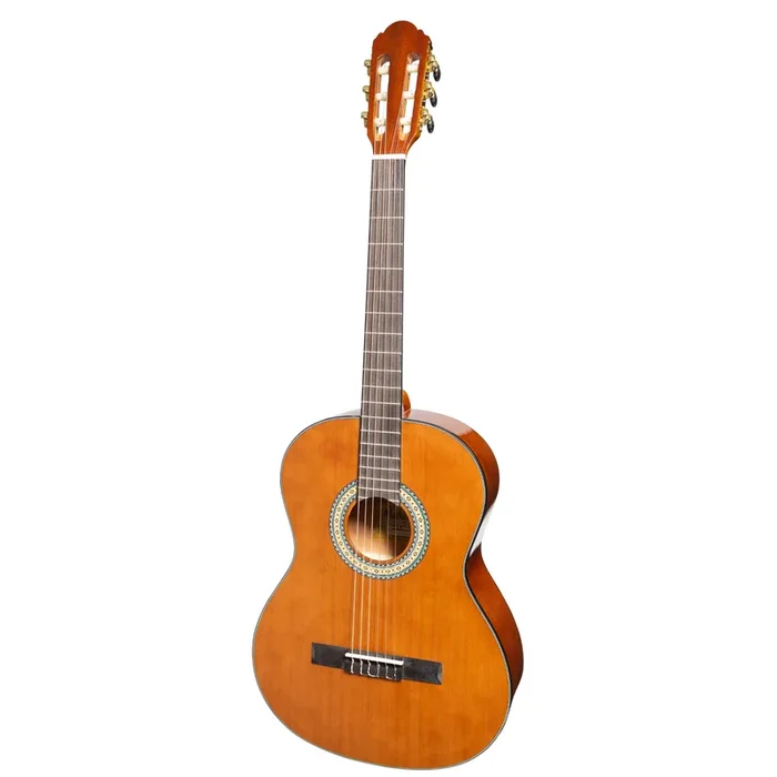 Martinez ‘Slim Jim’ G-Series Full Size Classical Guitar with Built-in Tuner (Natural-Gloss)