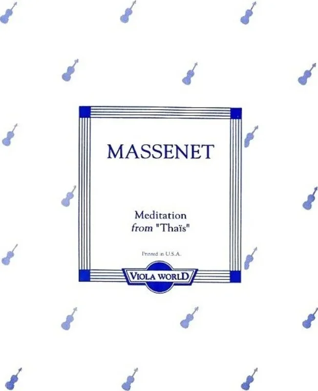 Massenet – Meditation From Thais Viola/Piano (Softcover Book)